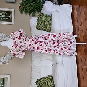 Lane Bryant Summer Dress NWT 14 14W High Low Hem Floral